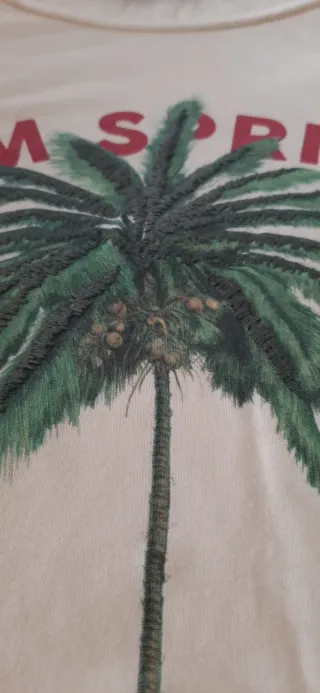 Camiseta estampada,  talla 38. Mango