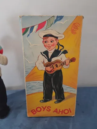 Giocattolo Vintage a Corda Marinaio Con Caracas