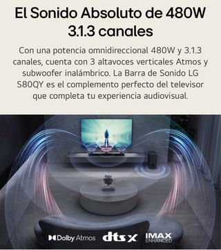 Barra sonido LG S80QY
