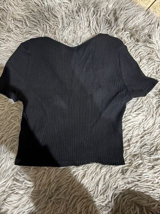 Camiseta negra manga corta