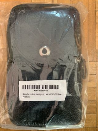 Bolso bandolera cuero hombre mariconera