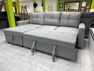 Sofá Modular Cama Gris Ideal para Salón/Studio