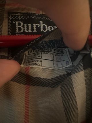 Gabardina Burberry Beige vintage