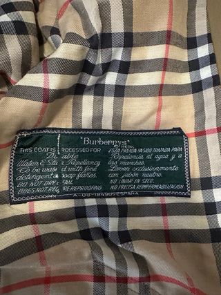 Gabardina Burberry Beige vintage