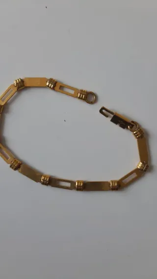 2 Pulseras Doradas Bisutería Elefantes