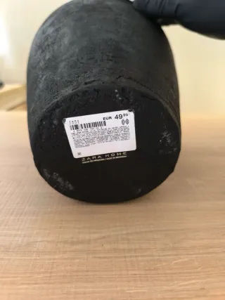 Pack 2 Jarrones Zara Home Negros Cerámica