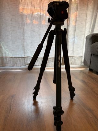 Trípode Manfrotto 190XV + rótula 701HDV + MBAG80N