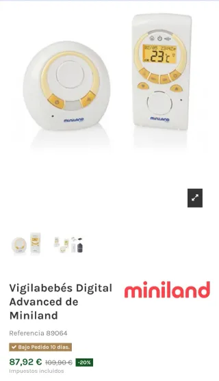 Vigilabebés Miniland Digital Advanced