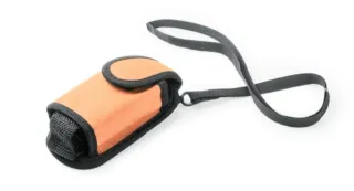 Portaoggetti da collo arancione e nero