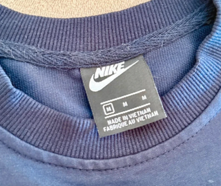 Sudadera Nike Azul Logo Múltiple