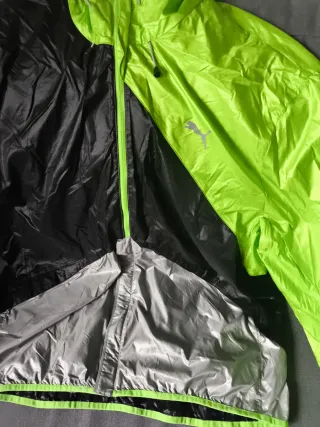 Cortavientos Puma Talla XL Negro/Verde
