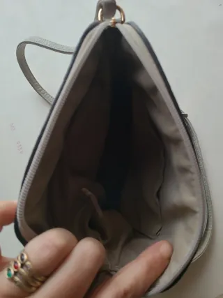 Bolso de hombro multicolor plateado