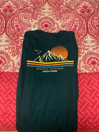 Camiseta Jack & Jones manga larga verde