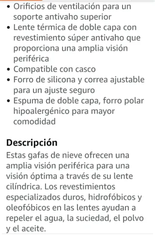 Gafas Esquí Unisex Columbia. NUEVAS