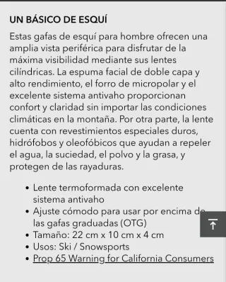 Gafas Esquí Unisex Columbia. NUEVAS