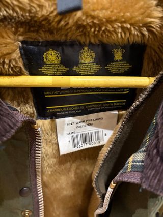 Barbour Bedale con forro, como nueva