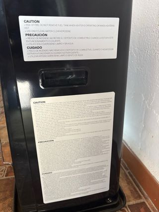 Estufa de parafina FLAMA negra