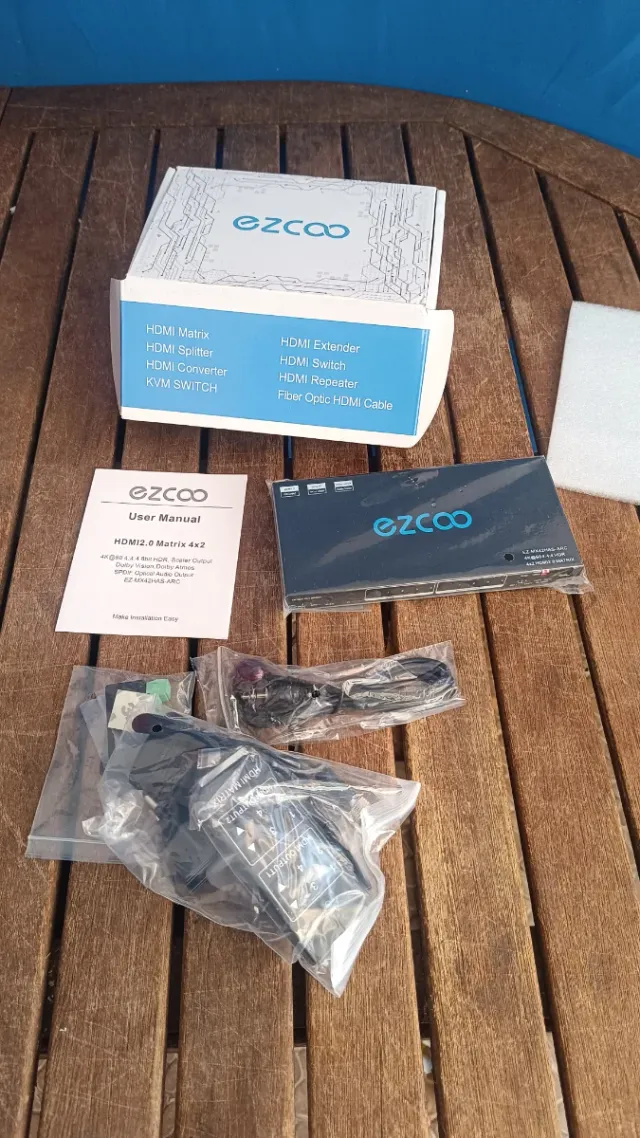 Matriz HDMI 4x2 4K HDR EZ-MX4ZHAS-ARC