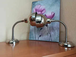 Pareja Flexos Industriales Vintage Metal