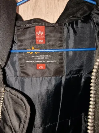 Chaqueta Alpha Industries Teddy Negra