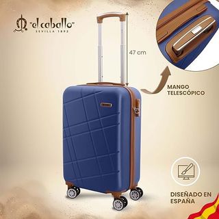 Maleta de Cabina El Caballo Azul y Marrón