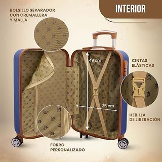Maleta de Cabina El Caballo Azul y Marrón
