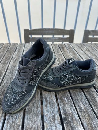 Zapatillas Mustang Mujer Talla 38 Glitter