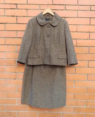 Conjunto Falda y Chaqueta Tweed H&M T.46