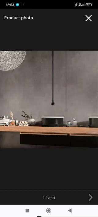 Grifo de techo colgante negro y dorado