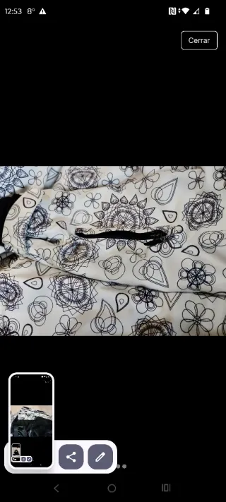 Abrigo mujer frío estampado