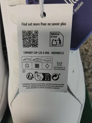 Zapatillas Lacoste Blancas Talla 42