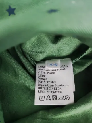 Calções Lanidor 4/5 anos c/ etiqueta