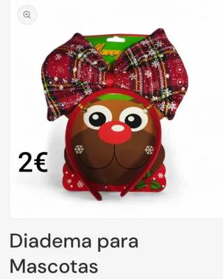 Diadema Navideña para Mascotas