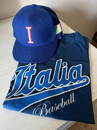 Set Maglia + Cappellino Italia baseball