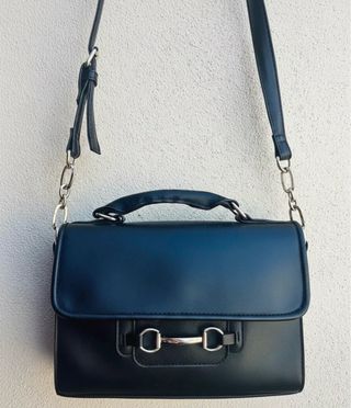 Borsetta donna nera con fibbia