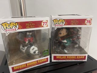 Funko Pop! Disney Mulan Rides Mushu y Khan