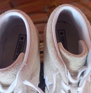 Converse Unisex Talla 39.5 Crema