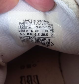 Converse Unisex Talla 39.5 Crema