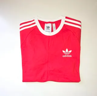 Camiseta Adidas 3 Stripes Roja