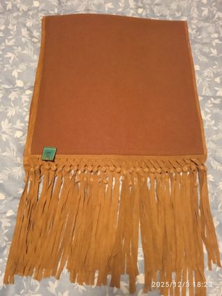 Stola lana e cachemire con frange