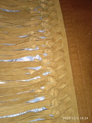 Stola lana e cachemire con frange