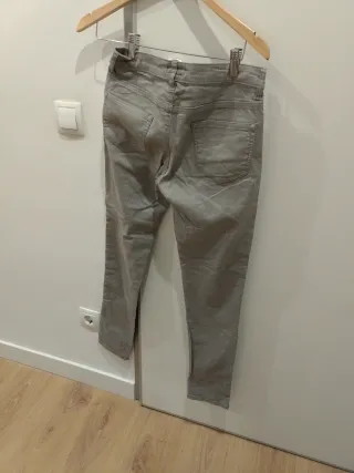 Pantalón vaquero gris mujer talla 40