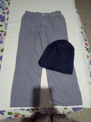 Uniforme Cocinero/a Azul y Blanco