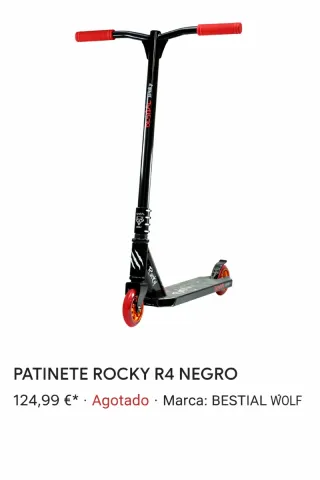 Patinete Bestial Wolf Rocky R4