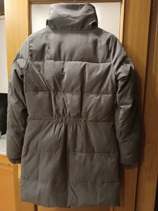 Abrigo largo ICHI plumífero color visón