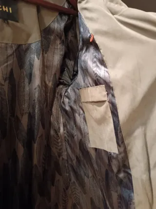 Abrigo largo ICHI plumífero color visón