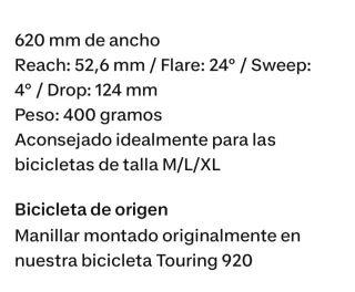 Manillar Gravel Negro