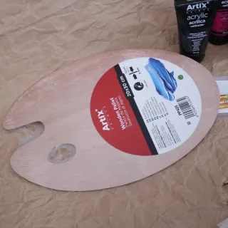 Set de pintura con 3 lienzos