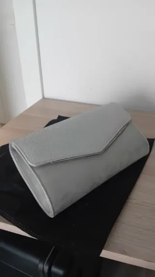 Bolso de fiesta plateado