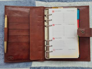 Agenda Organizadora Piel Marrón Camel